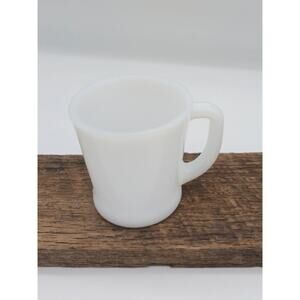 Vintage Milk Glass Fire King D Handle Mug Cup MCM Mid Century Modern